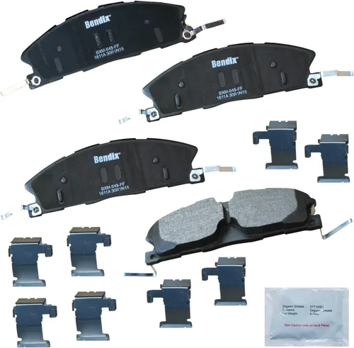 Vista 258 de Pastillas de freno delanteras semi-metálicas Bendix Priority1 CFM1774 para Ford Transit 2019-2017, Transit-150 2021-2015, Transit-250 2021-2015