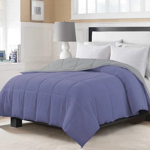 Vista 13 de Edredón reversible de microfibra suave de 200 GSM, color beige, tamaño individual (68 x 88) pulgadas