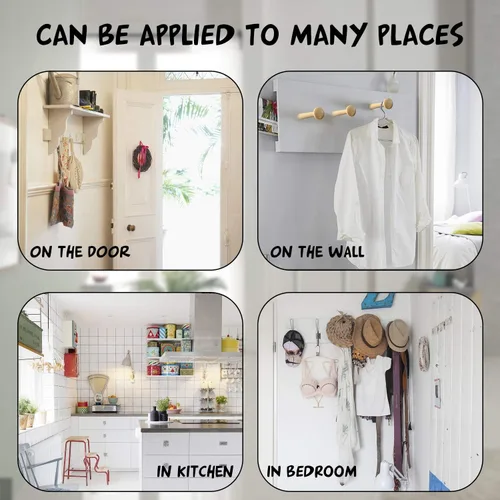 Vista 6 de Sfcddtlg 24 piezas de clavijas de madera con tornillo de madera de 3.7 pulgadas en clavijas cocteleras de madera sin terminar para colgar ropa, 24