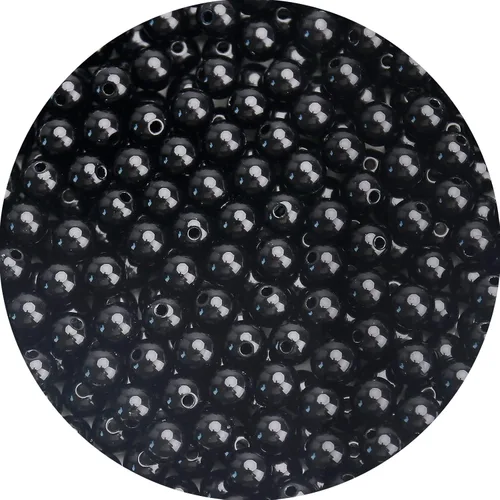 Vista 11 de BONNY BOXX 2000 cuentas redondas acrílicas de zafiro liso de 0.157 pulgadas, bolas de goma de mascar de resina plástica para hacer collares