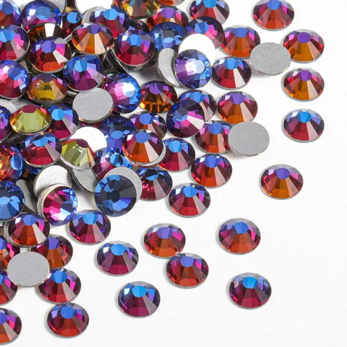 Vista 29 de Beadsland 2880 piezas de diamantes de imitación con parte posterior plana, gemas redondas de cristal para decoración de uñas y manualidades