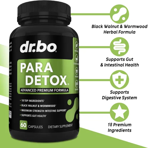 Vista 2 de Píldoras de limpieza de colon y desintoxicación corporal – Limpiador de protección intestinal para estómago – Suplemento limpiador natural