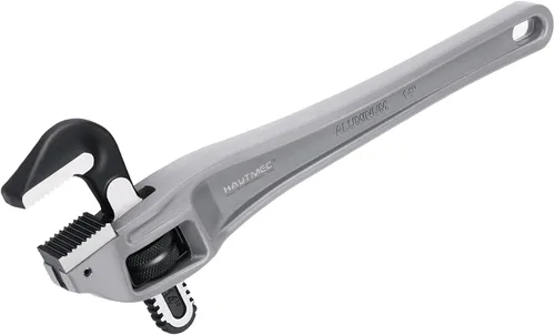 Vista 10 de HAUTMEC Llave de tubo recta de aluminio de 14 pulgadas, llave de fontanería ajustable, capacidad de mandíbula de 2 pulgadas, llave de tubería