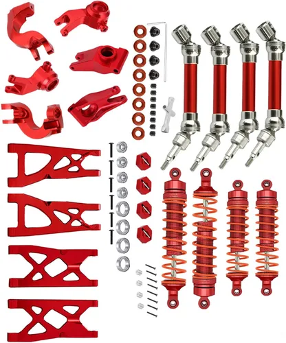 Vista 8 de Pieza de mejoras para 1/10 Vorteks/Granite/Senton 4x4 3S Blx Mega 550, amortiguadores RC, eje de transmisión, brazo de suspensión delantero