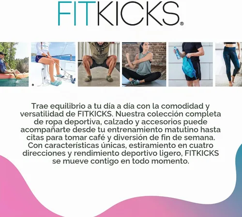 Vista 8 de FITKICKS Crossovers Calzado para estilo de vida activo Correas de doble agarre con refuerzo en el dedo Rango flexible de movimiento Ajuste cómodo