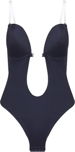 Vista 4 de Eaktool Entrenador de cintura para mujer, ropa interior de corte bajo, sin espalda, sin costuras, sin espalda