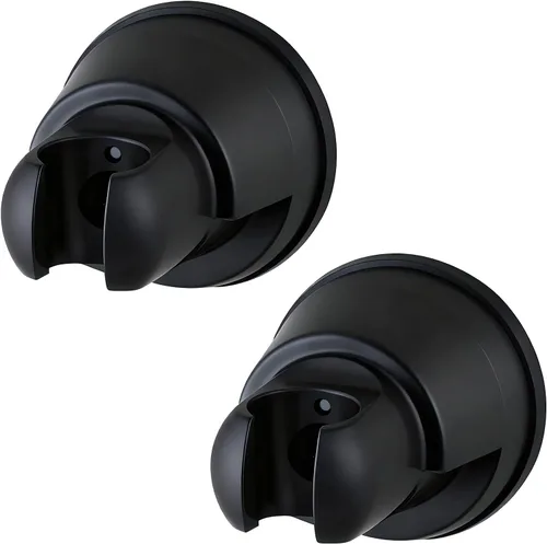 Vista 12 de Hibbent Soporte de cabezal de ducha con ventosa al vacío, soporte de varilla de ducha extraíble, altura ajustable y montaje en pared, soporte