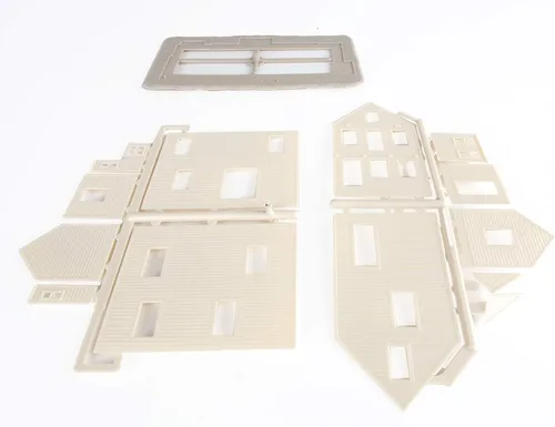 Vista 3 de Walthers Trainline HO Escala Modelo Casa de Dos Pisos 3 x 7. 3.0 x 7.0 in