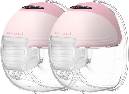 Vista 22 de MomMed Extractor de leche portátil (modelo S21) - Extractor de leche eléctrico doble manos libres, diseño a prueba de fugas, 3 modos