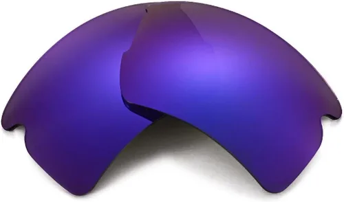 Vista 2 de Walleva Lentes de repuesto polarizadas con revestimiento morado para gafas de sol Oakley Flak 2.0 XL (serie OO9188)