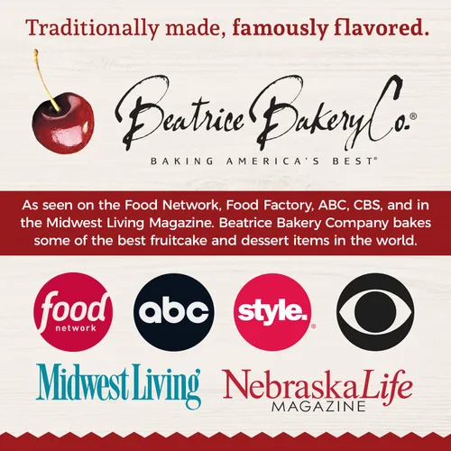 Vista 6 de Beatrice Bakery Co. Pastel de Frutas Original, Fruta y Nueces al Estilo Tradicional de la Abuela Recién Hecho, Pastel de Frutas con Bourbon y Ron