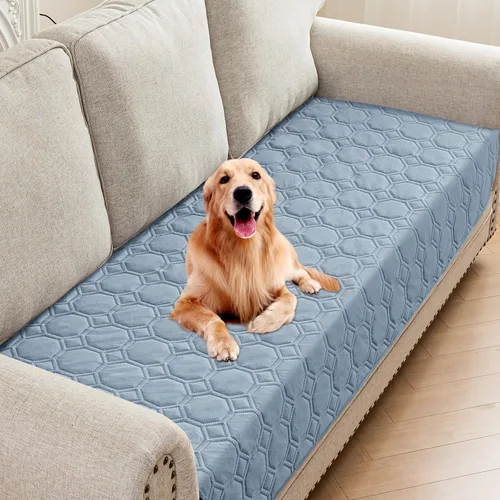 Vista 41 de ZNSAYOTX Mantas Acogedoras Definitivas (30"x70") Manta de Sofá 100% Impermeable para Perros Mascotas, Protector para Cama y Sofá con Respaldo Gris