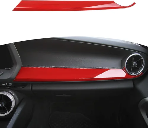 Vista 9 de RT-TCZ para Panel de Cubierta de Adorno del Tablero del Pasajero Camaro Azul para Chevy Camaro 2016-Actual Accesorios de Interior Azul
