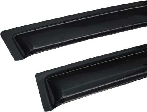 Vista 5 de Lightronic Visera de ventana de ventilación automática de montaje exterior extraduradera, se adapta a Ford Taurus Sedán 1996-2007, protección UV
