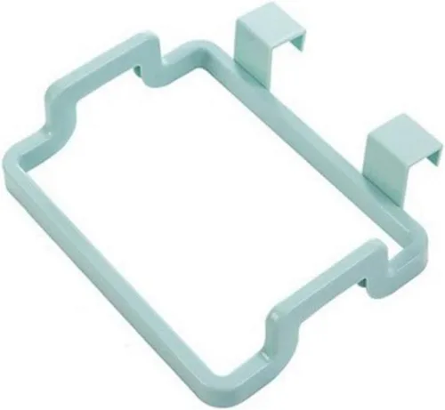 Vista 10 de Estante de almacenamiento para bolsas de basura colgables, sin perforaciones, accesorios de cocina portátiles (beige)