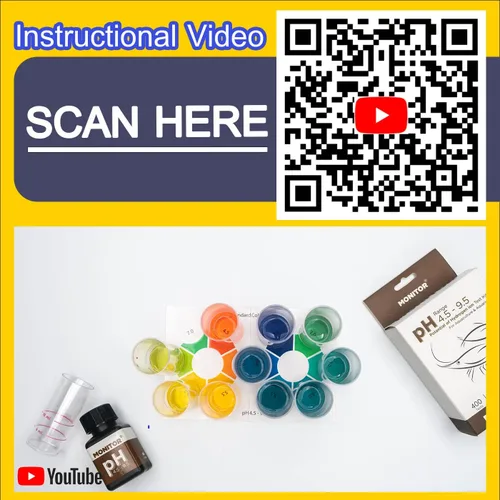 Vista 2 de Monitor pH 4.5-9.5 Kit de prueba (400 pruebas) - Monitorear la calidad del agua del acuario y la acuicultura