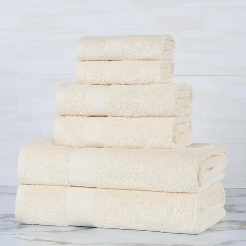 Vista 75 de SUPERIOR Kendell - Juego de 4 toallas de baño de algodón egipcio, absorbentes, para la ducha, artículos esenciales para el spa, toallas grandes