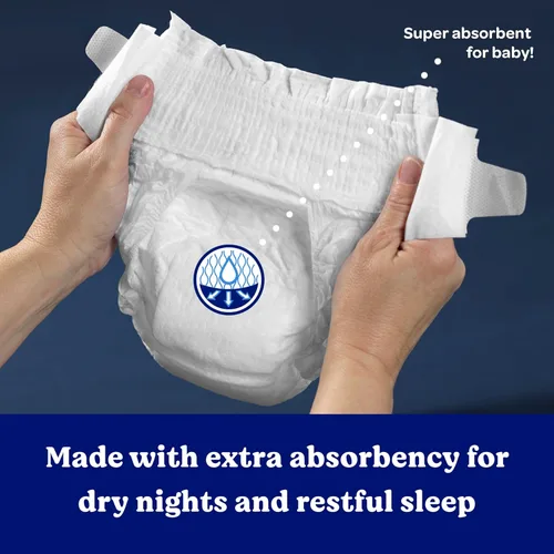 Vista 6 de Huggies Pañales Overnites pañales para bebé, talla 7 (41+ libras), 68 unidades (2 paquetes de 34)