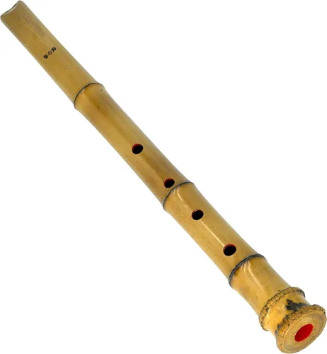 Shakuhachi Flauta pentatónica con raíz de campana natura. KINKO-ryu Llave de E 1.6 pies, 20.1 pulgadas, buena flautista parasitada.Toca "Mar de