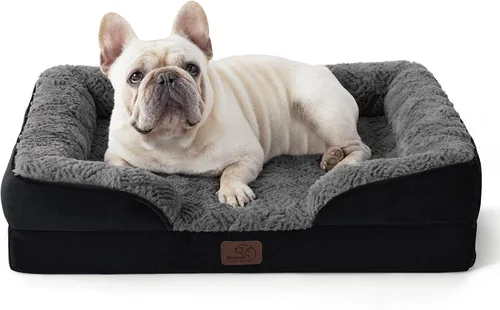 Vista 52 de Bedsure Camas ortopédicas para perros de tamaño grande - Cama impermeable para perros grandes y gatos, sofá para perros cómodo con funda extraíble