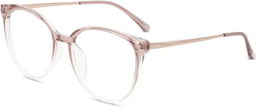 Vista 11 de Firmoo Oversize Blue Light Blocking Glasses for Women/Men, Anti Glare Anti Eyestrain, Chic Round Computer Glasses Unisex