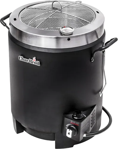 Vista 3 de Char-Broil Big Easy 4897766R06 - Freidora de pavo de propano líquido sin aceite, grande, fácil y sin aceite, soporte infusor de sabor para freidora