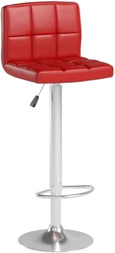 Vista 5 de COSTWAY Juego de 2 taburetes de bar, modernos taburetes de bar giratorios de piel sintética de altura ajustable con respaldo, altura de mostrador