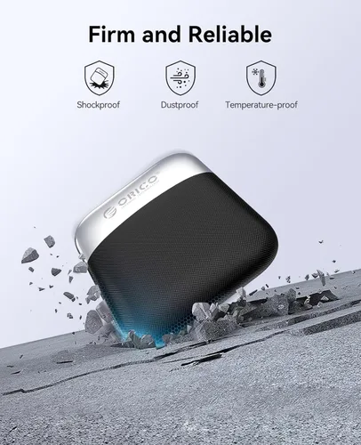 Vista 8 de ORICO SSD externo de 256 GB con cable USB C y A 2 en 1, hasta 460 MB/s, unidades de estado sólido portátiles Plug and Play, almacenamiento confiable
