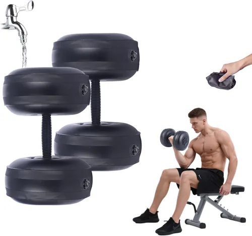 Water Filled Dumbbells Set - Water Filled Weights - Portable Travel Weights - Weights Adjustable Dumbbells