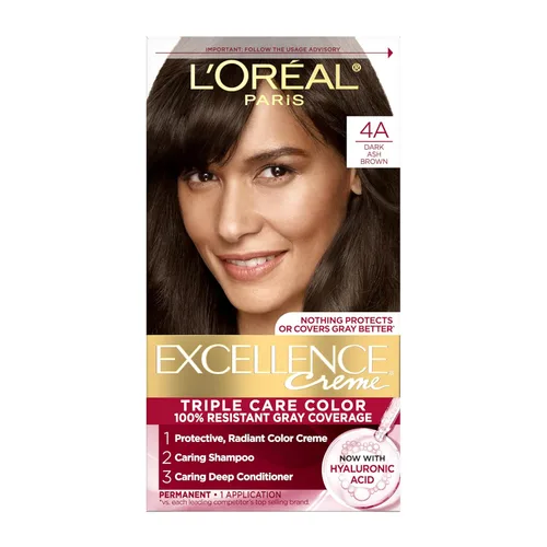 Vista 44 de L'Oreal Paris Excellence Creme - Coloración permanente para el cabello, rubio medio 8, 100 % de cobertura de canas, paquete de 2