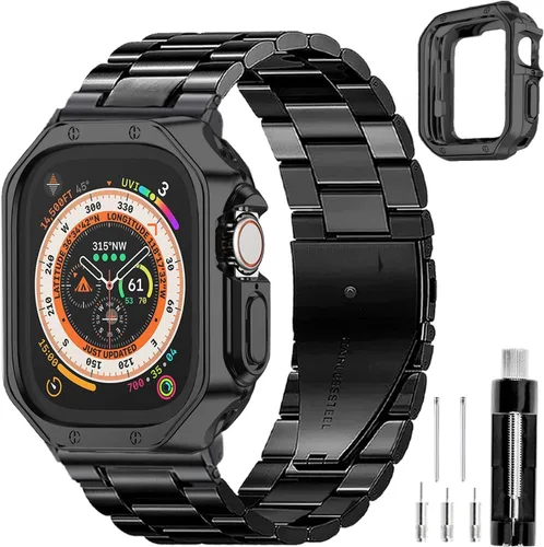 Compatible With Apple Watch Band and Case Iwatch Ultra Series 11 10 9 8 7 6 5 4 3 2 1 SE 42mm 46mm 49mm 45mm 44mm 41mm 40mm 38mm Men Women Classic