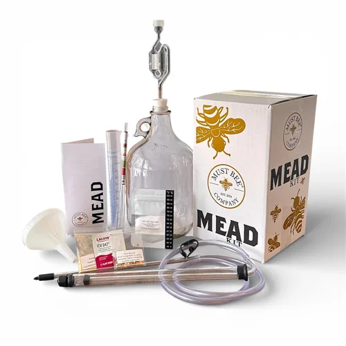 Vista 5 de Mead Making Kit – Kit de Mead de 1 galón para hacer tu propio vino de miel con equipo reutilizable – Prepara un delicioso Mead estilo Metheglin