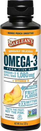 Vista 10 de Barlean's Aceite de pescado Omega-3 de sorbete de cítricos, 1500 mg de EPA