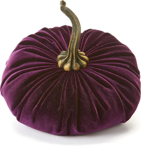 Vista 21 de Your Heart's Content Calabaza de terciopelo de 9 pulgadas, decoración de otoño hecha a mano, centro de mesa de boda de otoño, decoración rústica