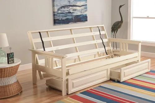 Vista 27 de MFD Futón Montana, Verde, Tela Madera, Colchón de ante de turba