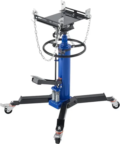 VEVOR Gato de Transmisión Hidráulico de 2 Etapas, Capacidad de 599 kg / 0.6 Toneladas, Altura de Elevación de 88.1-176 cm, Gato de Transmisión con