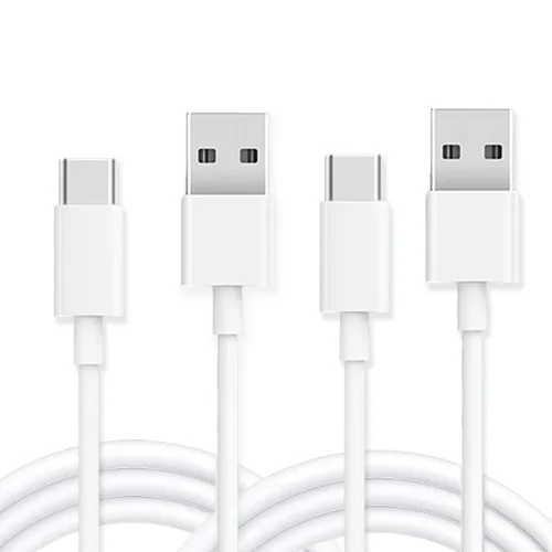 Paquete de 2 cables de carga tipo C de 10 pies de largo, cable USB C para Samsung Galaxy S21 S20 S10 S10E S9 S8 Plus tipo C a A, cable de carga