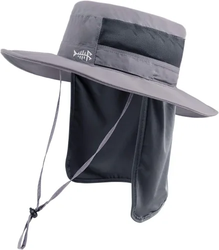 Vista 17 de BASSDASH Sombrero de pesca solar UPF 50+ resistente al agua con solapa desmontable para el cuello