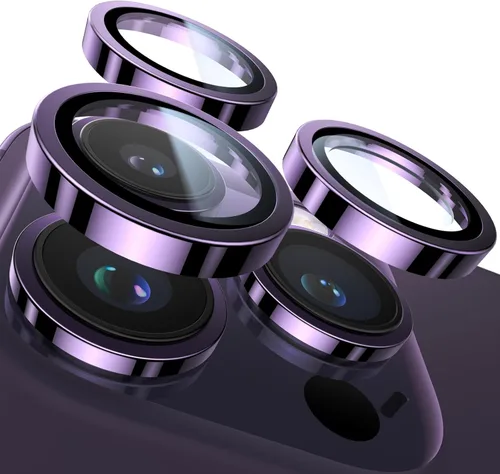 Vista 10 de UltraGlass Protector de lente de cámara para iPhone 16 Pro Max/16 Pro [NO.1 grado militar inastillable], protector de cámara para iPhone 16 Pro Max