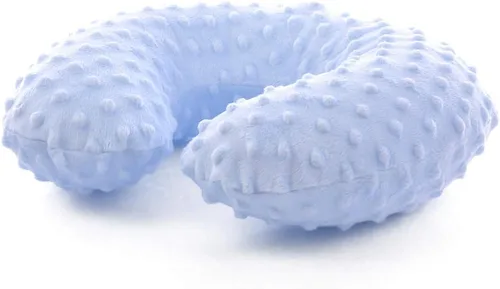 Vista 2 de PENINSULA LOVE Almohada inflable de viaje para niños, almohada ajustable en forma de U con funda lavable, espuma viscoelástica suave, soporte