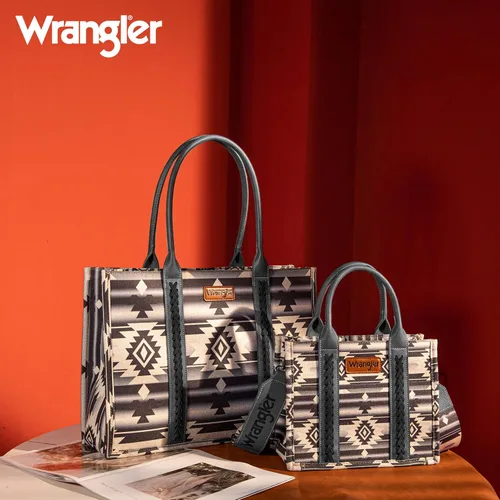 Vista 6 de Wrangler - Cartera para tarjetas de crédito para mujer, estilo bohemio, azteca, con bolsillo con cremallera