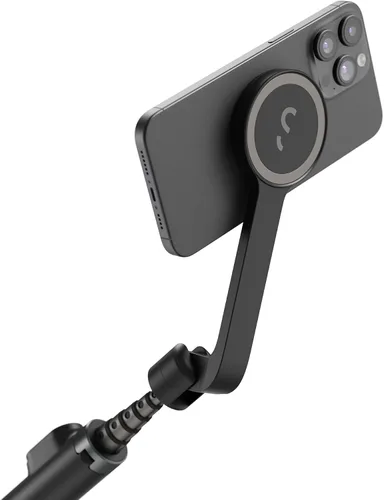 Vista 2 de ShiftCam SnapStand Max - Palo magnético para selfie y trípode - Compacto, plegable y extensible con cabeza inclinable y control remoto magnético