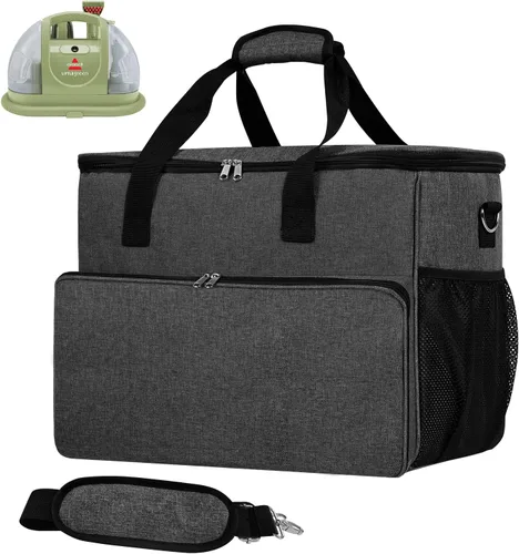 Bolsa de almacenamiento compatible con el limpiador de alfombras y tapicería Bissell 1400B/3353, bolsa de transporte para limpiador de vapor,