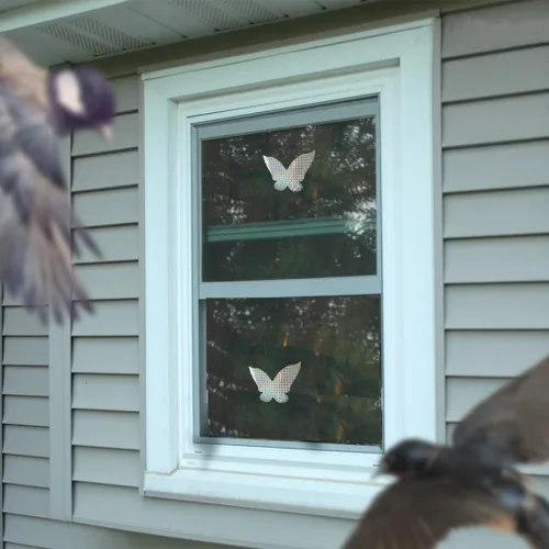 Vista 7 de Adhesivos anticolisión para ventanas para golpes de pájaros, mariposa, 16