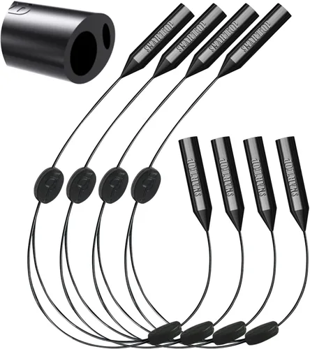SMARTTOP Correa para gafas, soporte ajustable con dos agujeros mejorados, correa de cuerda para anteojos sin cola, soporte para gafas de sol,
