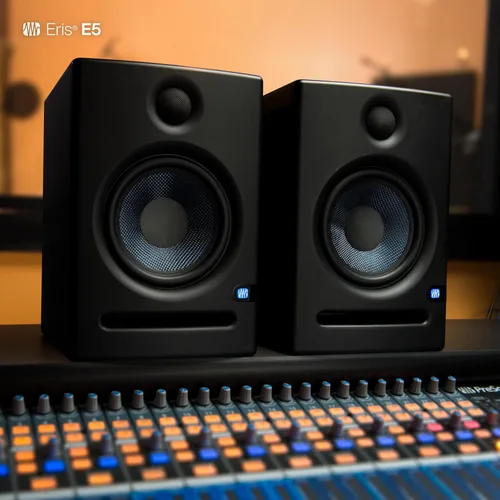Vista 3 de PreSonus Eris E5 Par de monitores de estudio de campo cercano de 5.25" de 2 vías