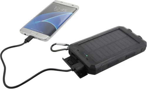 Vista 6 de Batería para Garmin eTrex Touch 25 (batería de BoxWave) – Solar Rejuva PowerPack (10000mAh), batería de reserva con energía solar 10000mAh