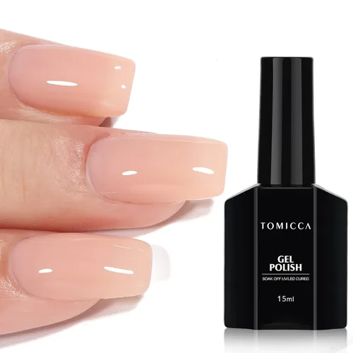 Vista 28 de TOMICCA Esmalte de uñas de gel marrón café, 0.5 onzas líquidas, esmalte de uñas de secado con LED UV para arte de uñas, manicura en casa, otoño e