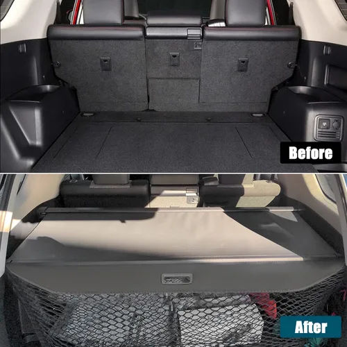 Vista 2 de D-Lumina Cubierta de Carga - Compatible con Toyota 4Runner 2010-2021 2022 2023 2024 - Cubiertas de Seguridad Retráctiles para Maletero de Equipaje