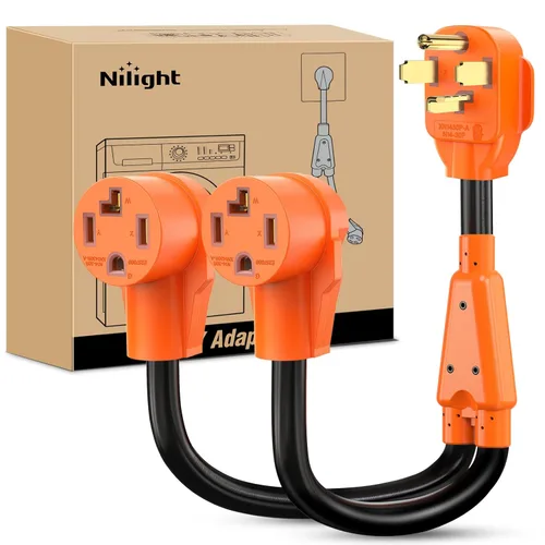 Vista 17 de Nilight Adaptador de corriente para autocaravana, enchufe macho a hembra, cable eléctrico resistente STW, cables impermeables para caravana